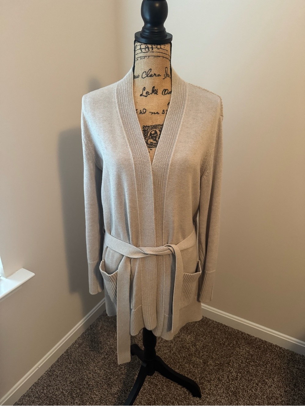 Tory Burch  Belted Open-Front Cardigan